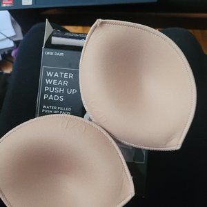 Ambrielle Water Wear Push Up Pads Nude size C / D bra inserts insert